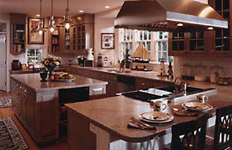 This renovated Kitchen was designed by Stephen Charlip Architect.