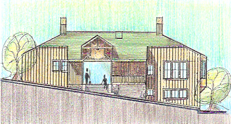 This backyard renovation created an outdoor entertainment area for cooking. The owners also wanted a large stone patio, spa, trellis, lawn area and garden.